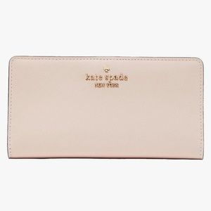 Kate Spade NY Large Madison Slim Bifold Wallet - Conch Pink